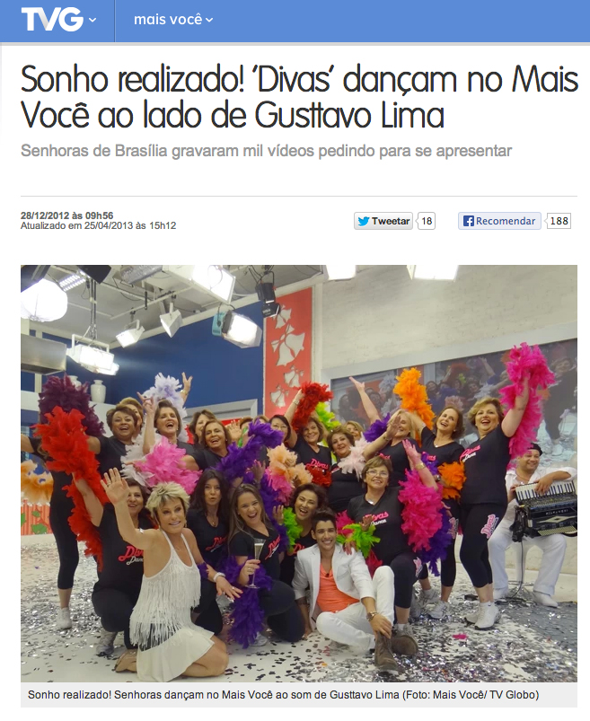 Divas Dance no Programa Mais Você Ana Maria Braga